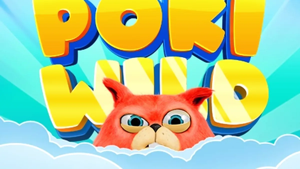 Interface vibrante e colorida do jogo de slot Poki Wild