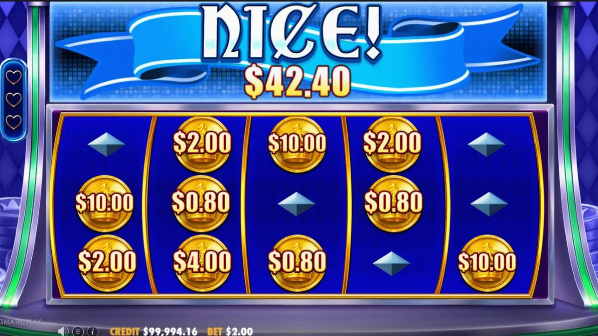 Interface colorida e nostálgica do slot Joker’s Jewels Hold & Spin com símbolos de diamantes e coringas.